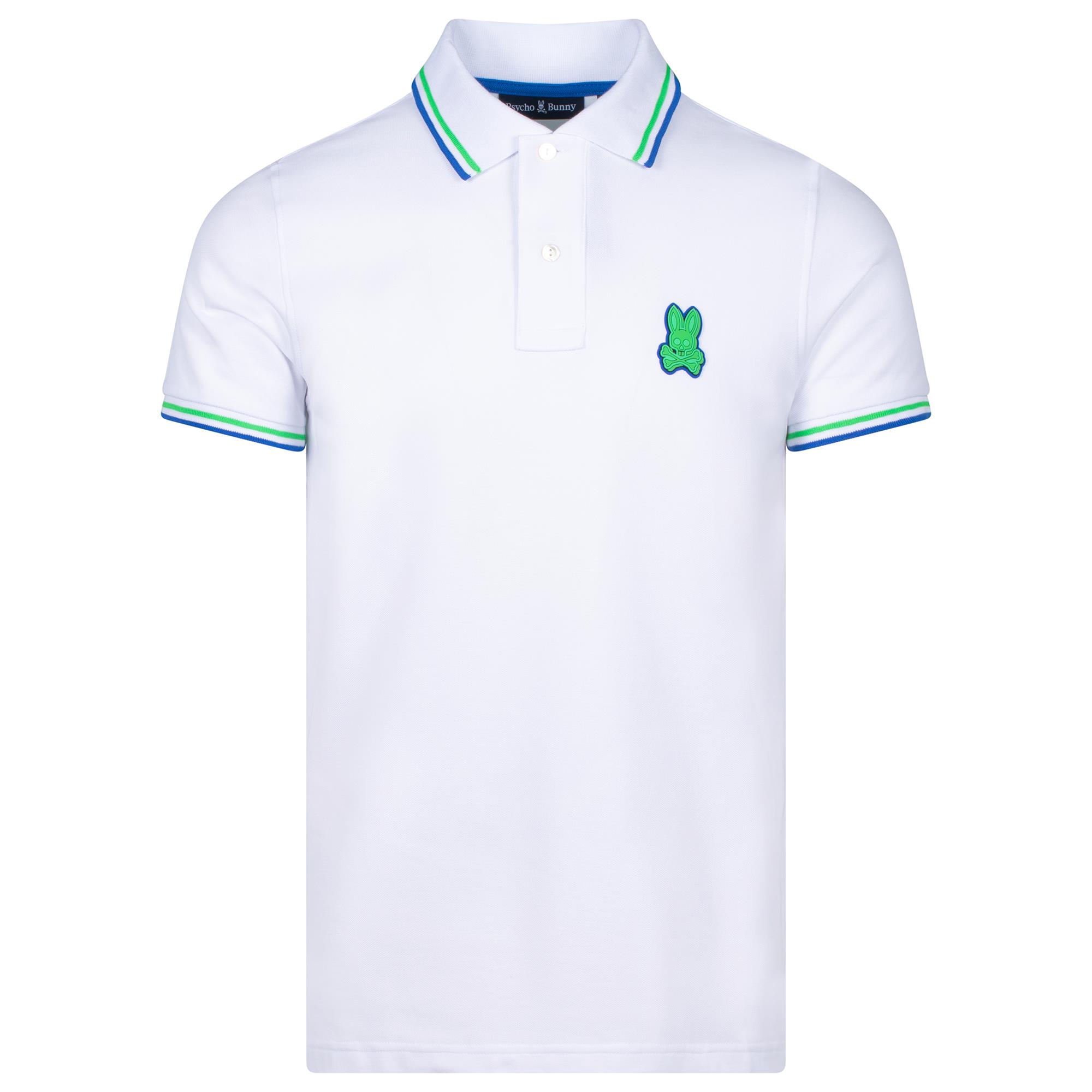 Psycho Bunny Banks Pique Polo White